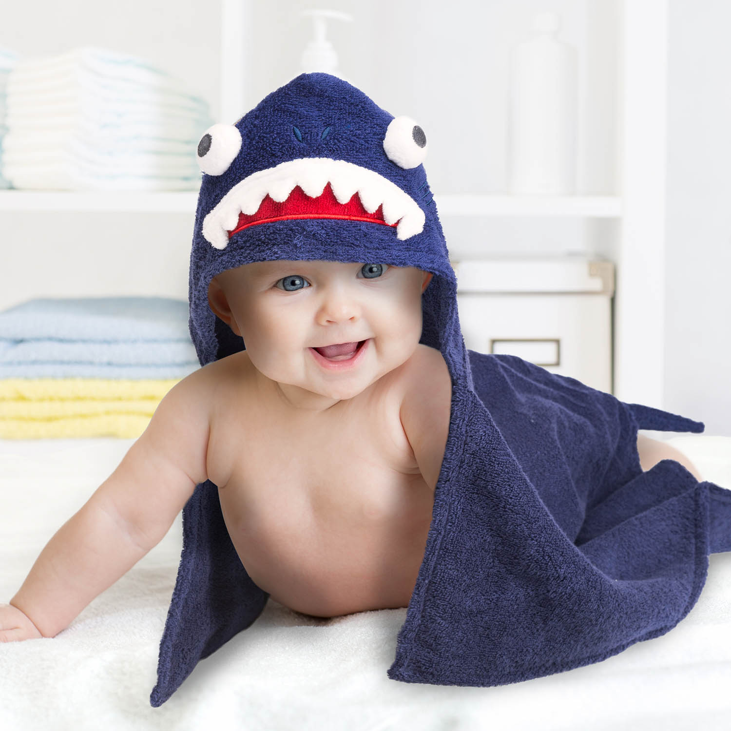 Produktbild von KEORHEZ 2 Baby Handtuch Kapuze, Baby Badetuch, Mit Kapuze, Saugstark, Weich Und Fusselfrei. Geeignet Für Babys Von 0–18 Monaten (Grau + Dunkelgrün, 90 X 90 Cm