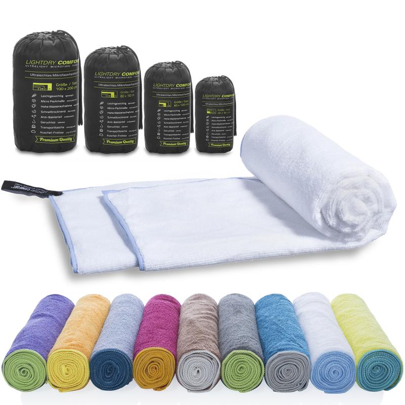 Lightdry mikrofaser weiß für Sportler