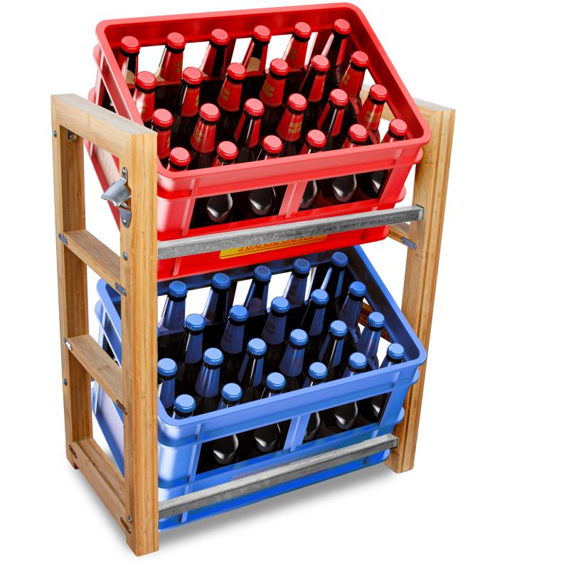 getränkekistenregal aud bambus