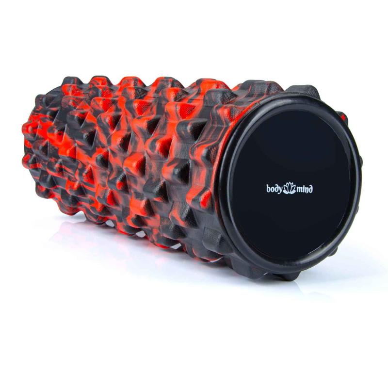 Noppen Faszienrolle Rot - Schwarz