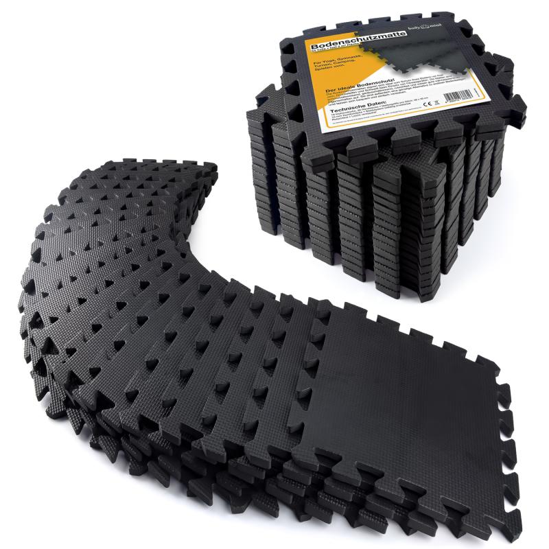 Schaumstoff Bodenschutzmatte schwarz