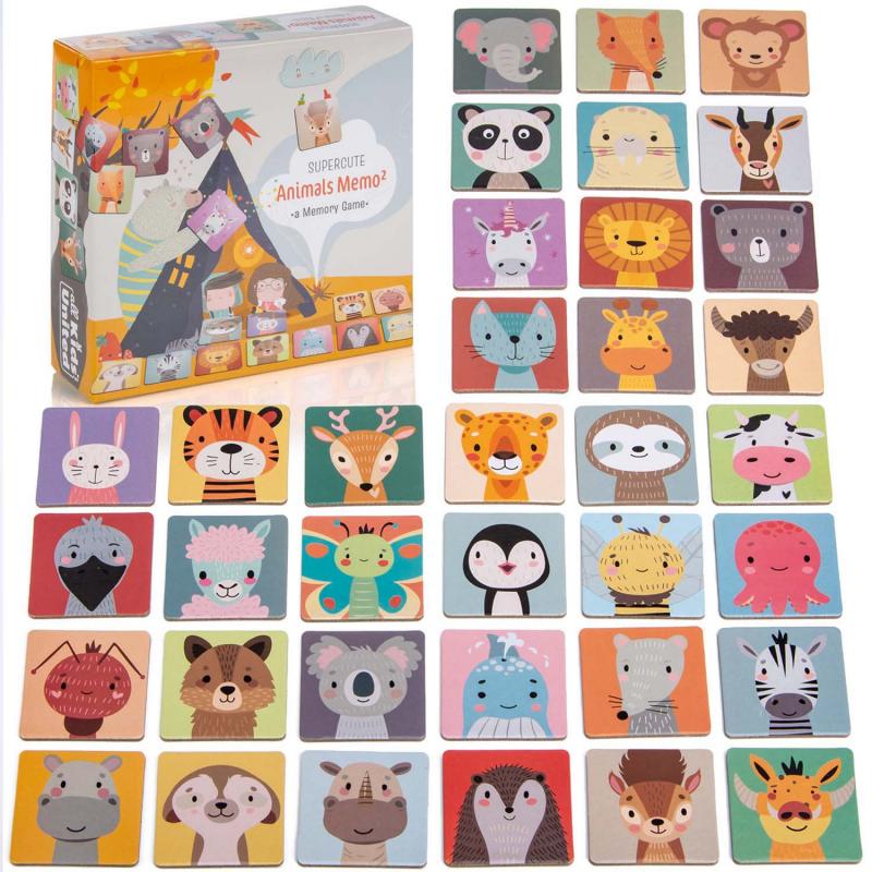 Memo² Legekartenspiel aus Holz