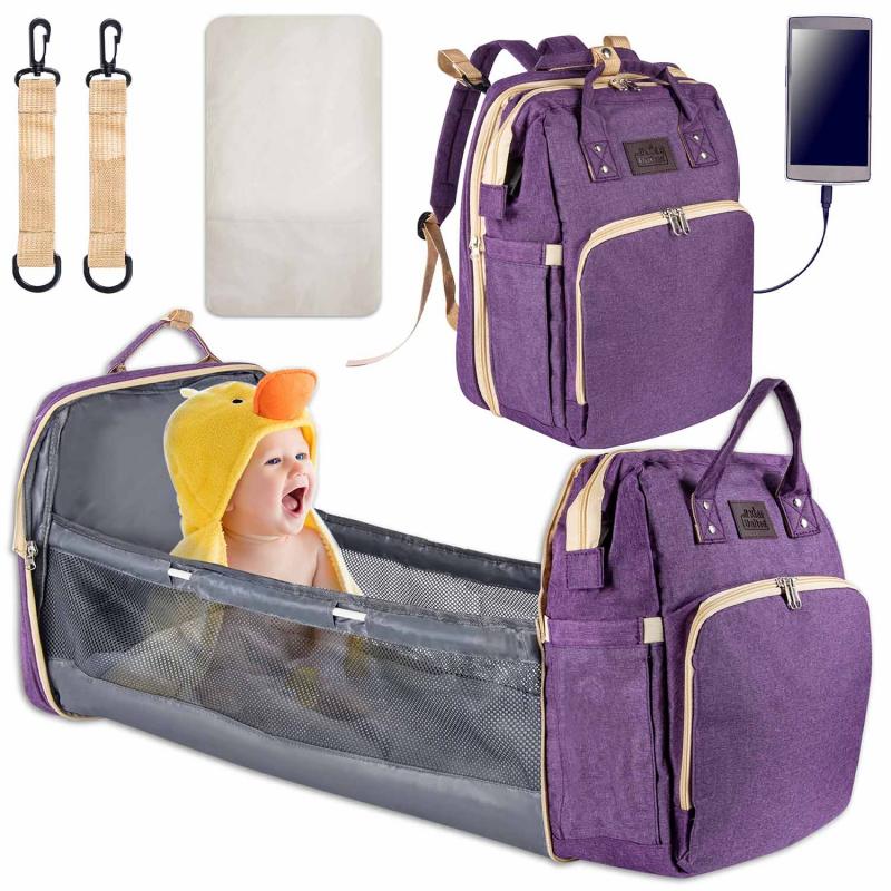 all Kids United Baby Wickelrucksack mit Bett