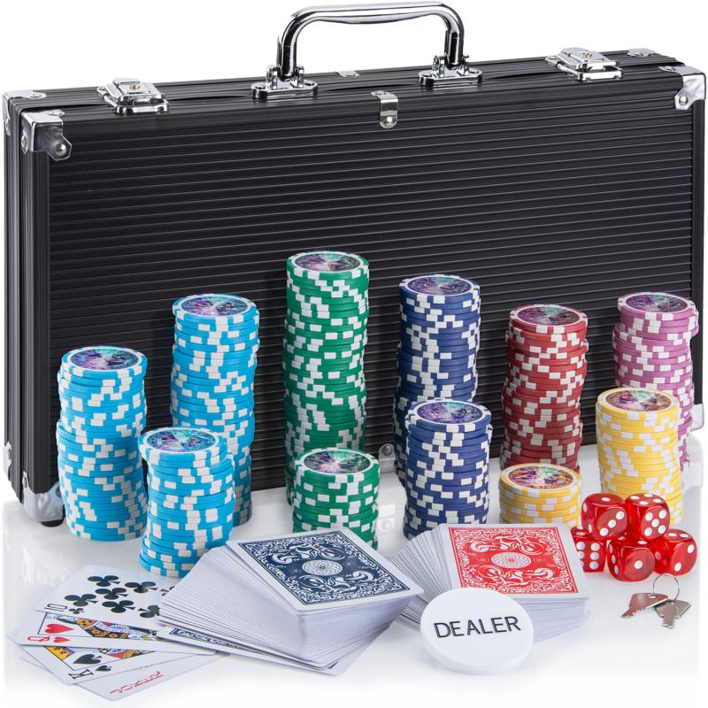 poker koffer mit Poker Karten und chips