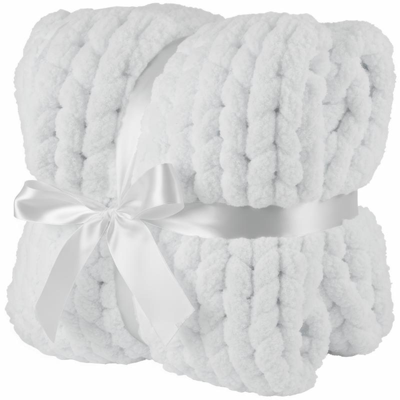 Grobmaschige Wohlfühldecke